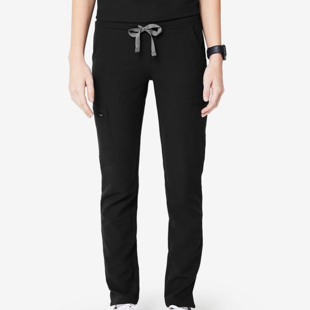 Figs Yola Black Skinny Bottoms